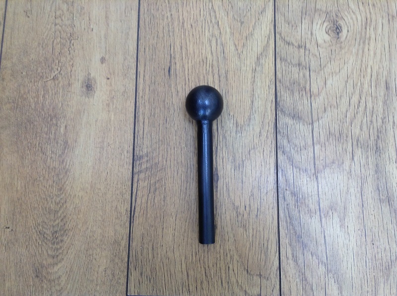 Hand forged wrought iron Cannon ball curtain pole finial
