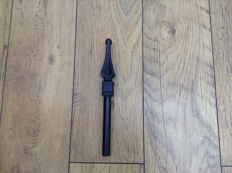 Hand forged wrought iron Sceptre curtain pole finial